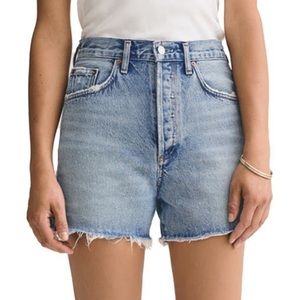 Agolde Dee Super High Rise Denim Jean Shorts